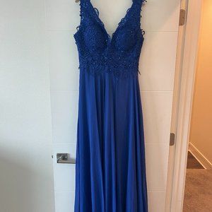GORGEOUS Royal Blue Italian Gown
